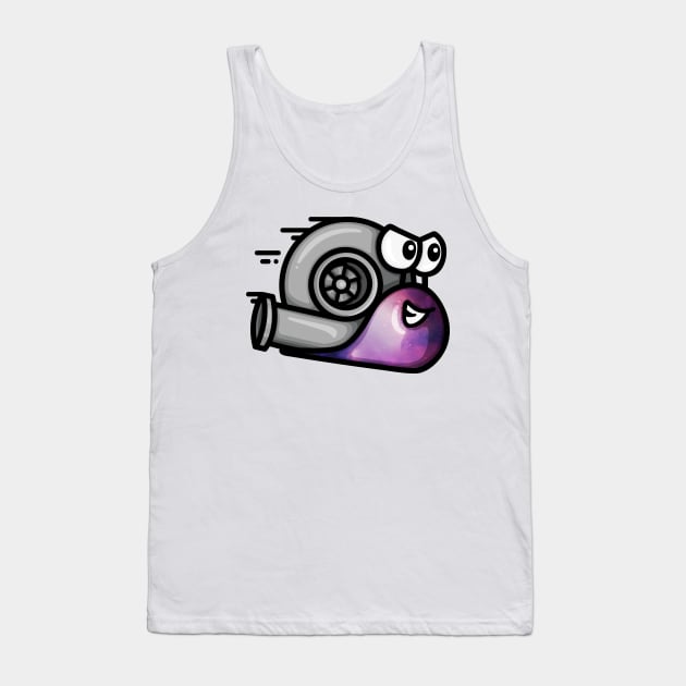 Turbo Snail - Galaxy Tank Top by hoddynoddy